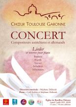 Affiche Concert Compositeurs autrichiens et allemands - Rouffiac-Tolosan 3 juillet 2021